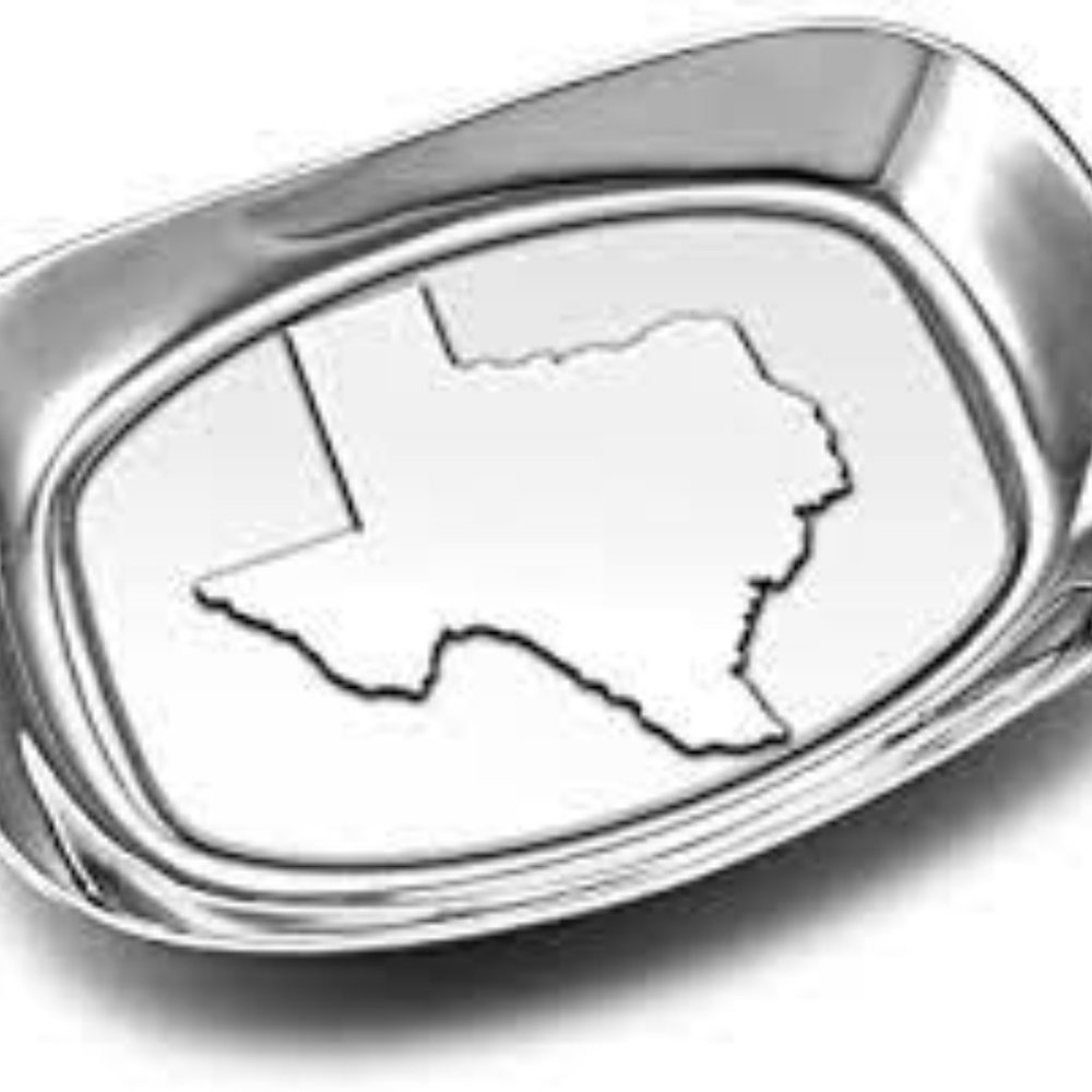 Wilton Armetale Outline Of Texas Bread Tray